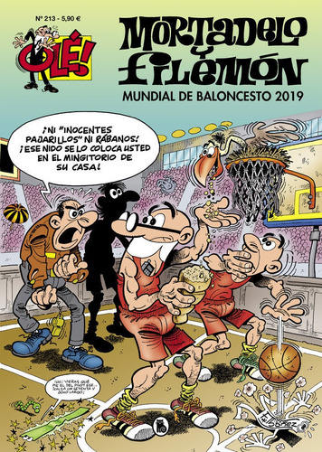 Mundial De Baloncesto 2019 (olãâ©! Mortadelo 213), De Ibáñez, Francisco. Editorial Bruguera (ediciones B), Tapa Blanda En Español