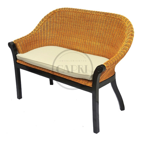 Sillon 2 Cuerpos Laela De Rattan Y Madera