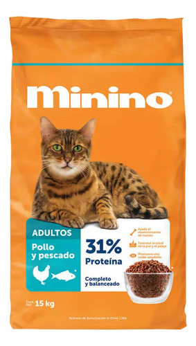 Minino 15 Kg + Sobres Recetas Carnitas De AtĂșn 85g