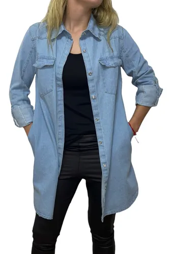 Camisa jeans mujer new arrivals