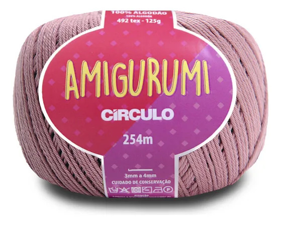 Linha Amigurumi 100% Algodão Circulo 254m - As Cores Cor 3046 - Doçura