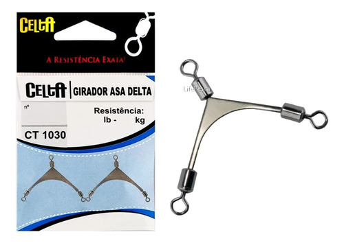 Girador Triplo Asa Delta Nº 8 Celta 30lb / 13,6kg - 3 Peças