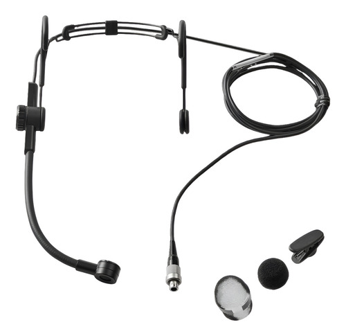 Microfone cardióide Shure SM39-tqg com faixa de cabeça, cor preta