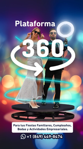 Plataforma 360 Para Bodas Y Actividades Empresariales