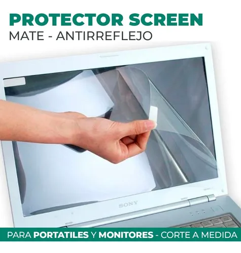 Protector Pantalla Mate Anti reflejo Tramo 100cms X 60cms