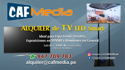 Alquiler De Televisores Led 65, 55, 43, Stand Eventos Tv Led