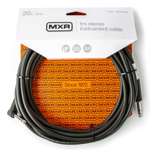 Cable Mxr Trs 6mts Plug Stereo Recto Y 90° Angular Dcist20r