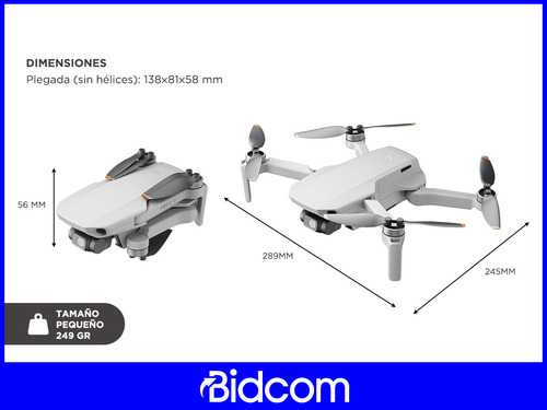 Drone Dji Mini 2 Se Fly More Combo Con Cámara Full Hd 2.7k
