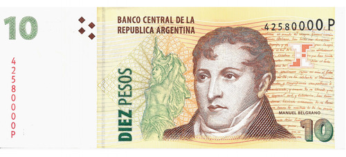 Bottero 3446 - Billete De 10 Pesos Convertibles 2014 - Aunc