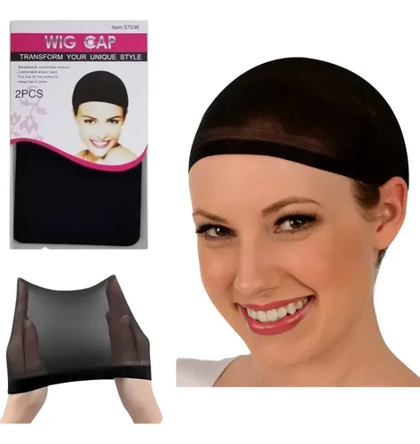 2 Touca Nero Cabelo Com Barra Dormir Alisa Cabelo Trança wig