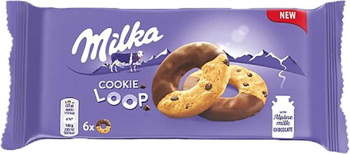 Milka Cookie Loop Com Pedaços De Chocolate 132 G Importado
