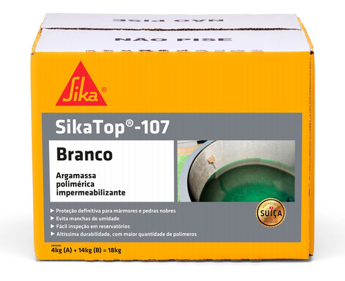 Impermeabilizante Sika Top 107 Caixa 18kg Branco