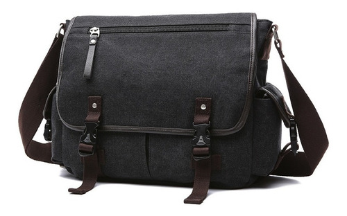 Bolsa Multifuncional ZafinMasculino De Lona Cor Preto 