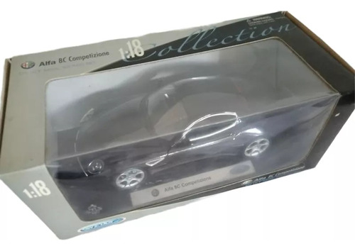 Welly Alfa Romeo 8c Tomó 1/18 Diecast Negro 2007 Competizion (Usado)