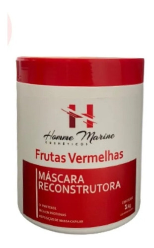 Máscara Frutas Vermelhas 1kg Homme Marine Cosméticos +brinde