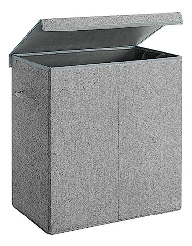 Cesto De Ropa Doble Con Tapa Songmics, 142l, Gris Ulcb02g