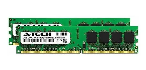 Memoria Ddr2 667mhz (pc2-5300) (2gb X 2) | 4gb
