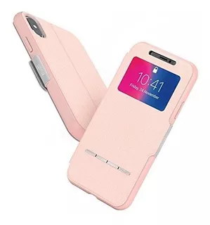 Moshi Sensecover Para iPhone X Delgado Cartera Con Funda Tac