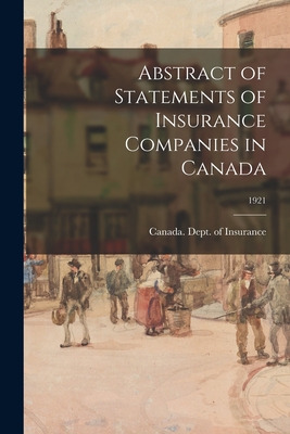 Libro Abstract Of Statements Of Insurance Companies In Ca...