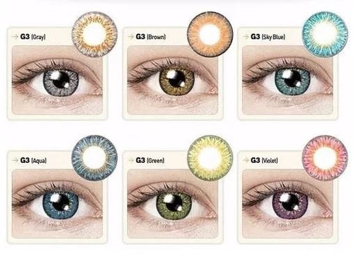 Lentes De Contacto Diamond Con Estuche Colores 