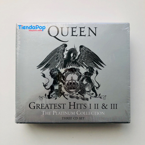 Queen Greatest Hits 1, 2 Y 3 Platinum Collection Box 3 Cds