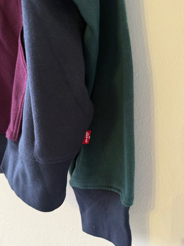 Buzo Levis Mujer Nuevo Azul Verde Y Violeta Talle M