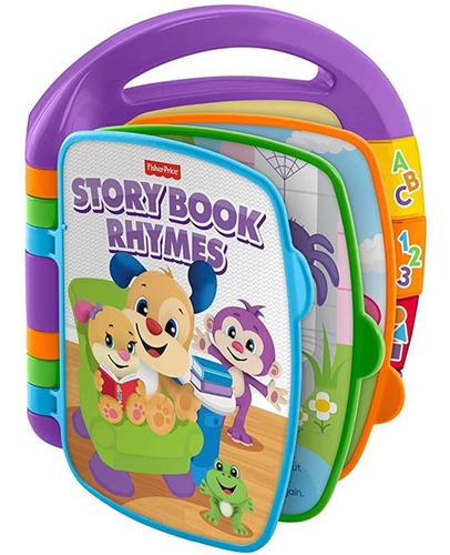 Livro De Rimas Aprender E Brincar Fisher Price Roxo - Mattel