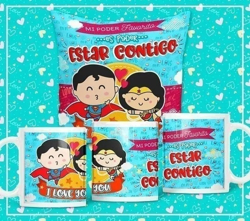 Imagen 6 de 10 de Plantillas Sublimar Cojines Tazas / Dia Amor San Valentin