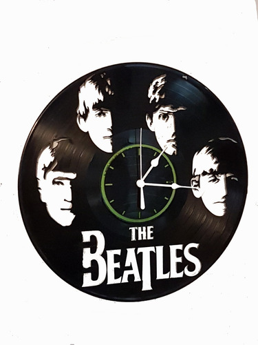 Reloj De Pared Decorativo En Acetato De Vinilo  The Beatles 