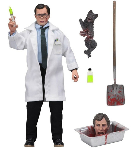 Retro Clothed Action Figures 8 Inch Re-animator Herbert West