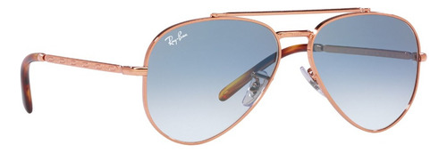 Lente De Sol Ray-ban New Aviator 0rb3625 Unisex New Aviator Plata Clear Gradient Blue Rose Gold Rose Gold