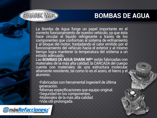 Bomba Agua Nissan Sentra L4 1.6l Turbo 17-20 Shark