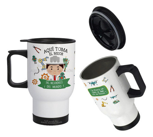 Mug Vaso Termico Viajero Para Carro Mejor Mecatronico