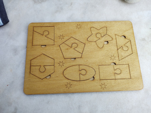 Imagen 2 de 4 de Juego De Figuras Geometricas Madera Juego Didactico Infantil