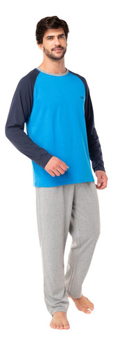 Pijama Largo Hombre Algodón Invierno C5 Top