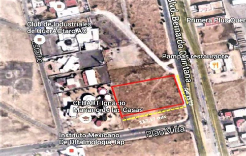 Terreno Comercial En Venta En Centro Sur Sobre Blvd Bernardo Quintana, Querétaro
