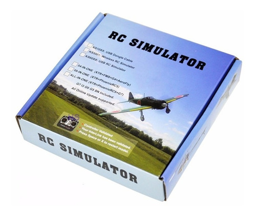 Simulador Vuelo Usb Para Aviones Drones Helicopteros Autos Rc Radiocontrol