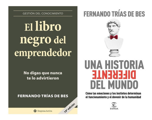 Libro Negro Emprendedor + Historia - Trias De Bes - 2 Libros
