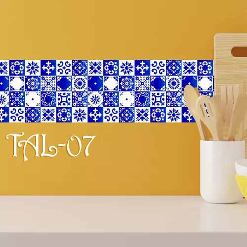 Cenefas Decorativas Adhesivas Talavera Mexicana Mosaico 26cm