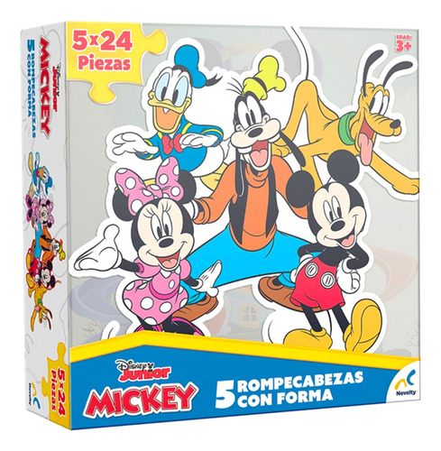 Cinco Rompecabezas De Mickey 120 Piezas-disney