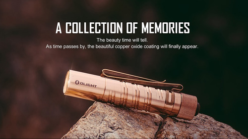 Linterna De Cobre Ed Limitad Olight I5t Eos Aa, 300 Lúmenes