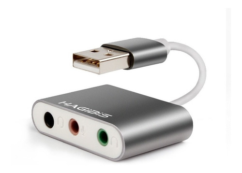 Tarjeta De Sonido Usb Compacta - Jack 3,5mm 3 En 1 Hagibis