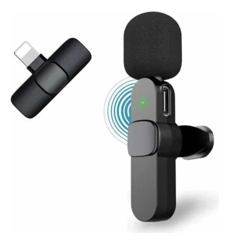 Microfone Lapela Sem Fio Plug And Play Para Podcast iPhone