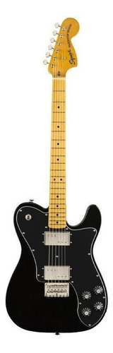 Guitarra eléctrica Squier by Fender Classic Vibe '70s Telecaster Deluxe de álamo black poliuretano brillante con diapasón de arce