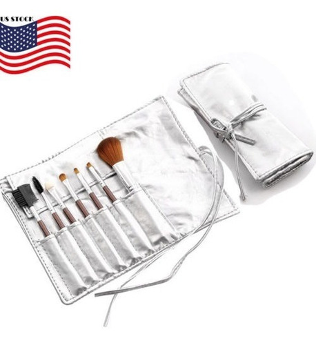 7pcs Pro Ceja Sombra Suave Forro Maquillaje Pinceles Set Kit