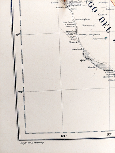 Mapa 1886 Formosa Y Chaco Ferrocarriles Telegrafos Caminos (Usado)