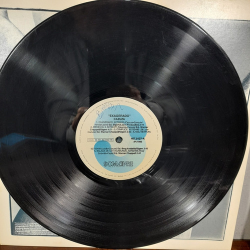 Imagem 8 de 8 de Vinil Lp Cazuza Exagerado Com Encarte Ótimo Estado