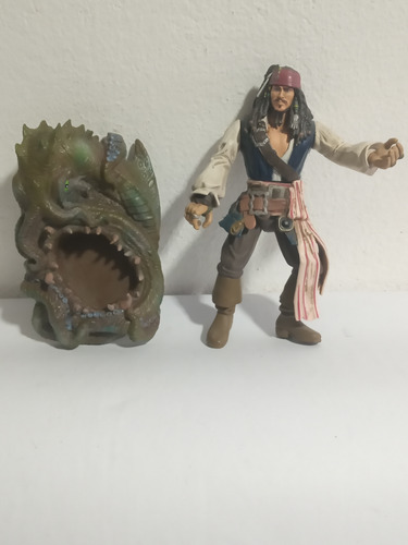 Figura De Jack Sparrow Y Kraken Zissle Disney (Usado)