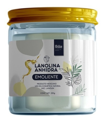 Imagen 1 de 6 de Lanolina Anhidra Usp Pura 250 Gramos