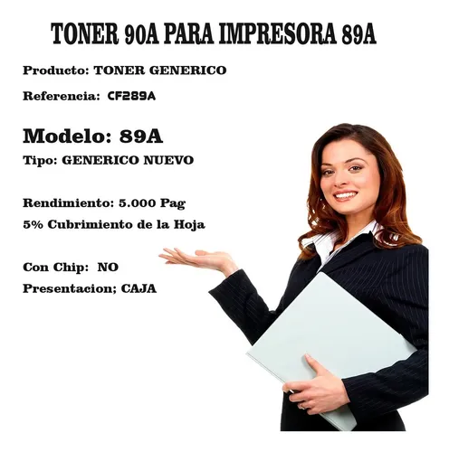 Toner 89a Cf289a Generico Comp Laser M507dn M507x M528z